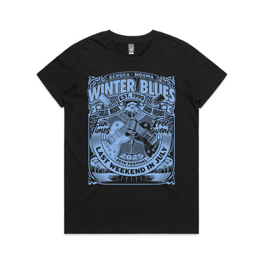 Winter Blues 2025 Ladies Guitar Tee